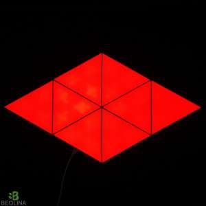 Beolina érintős háromszög LED modul, RGB