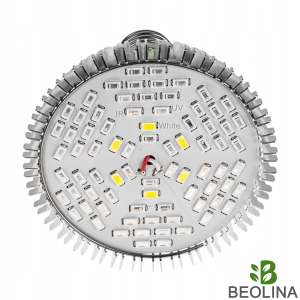 Beolina 50W E27 növénynevelő LED, Full Spektrum, kék, vörös, fehér, IR, UV
