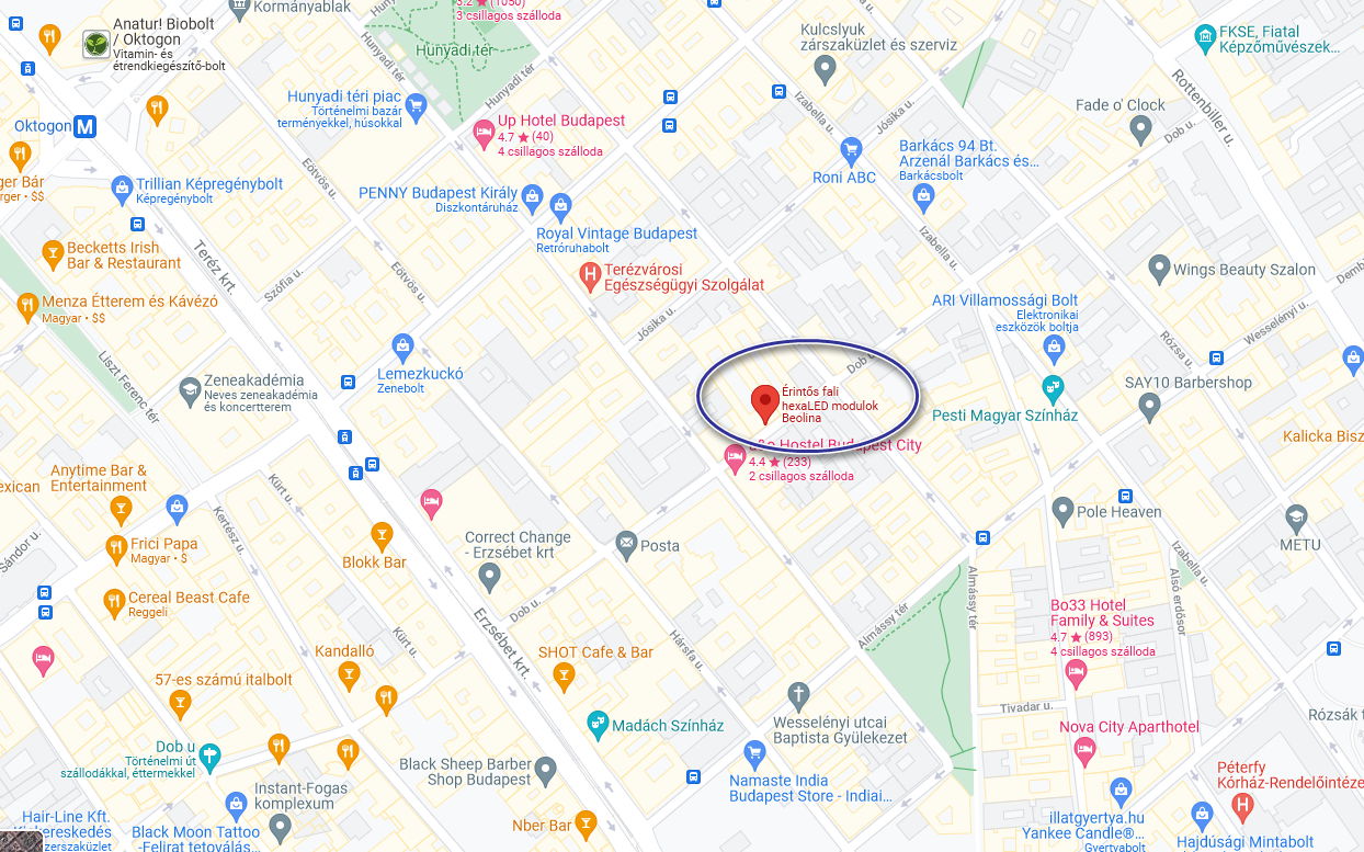 Beolina Google térkép